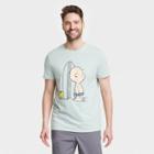Men's Regular Fit Peanuts Short Sleeve T-shirt - Goodfellow & Co Heathered Gray