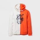 Boys' Adaptive Tiger/lion Graphic Hoodie - Cat & Jack Orange/white