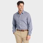 Men's Printed Standard Fit Performance Dress Long Sleeve Button-down Shirt - Goodfellow & Co Blue/floral