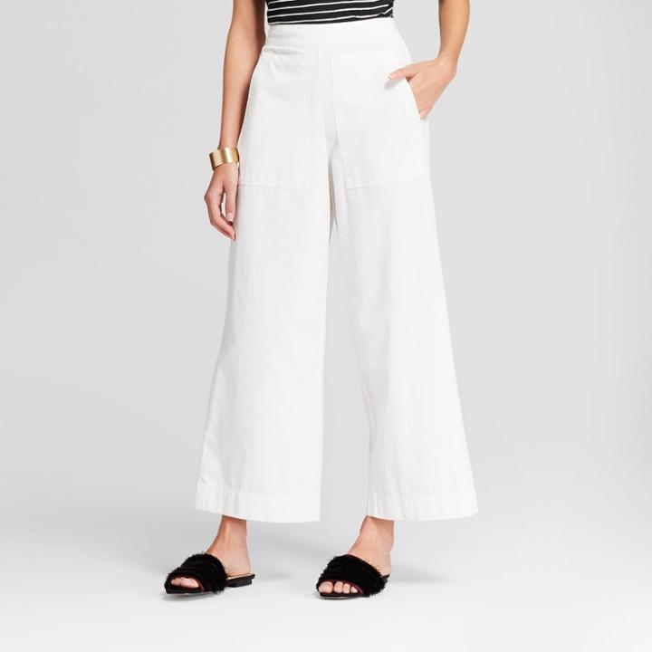 Women's Wide Leg Pants - Mossimo White