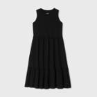 Women's Tiered Tank Dress - Universal Thread Black