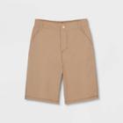 Boys' Adaptive Dry Fit Shorts - Cat & Jack Heathered Brown