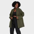 Women's Plus Size Anorak Jacket - All In Motion Green Olive