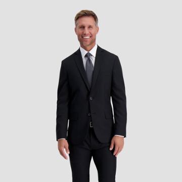 Haggar H26 Men's Flex Series Ultra Slim Suit Coat - Black