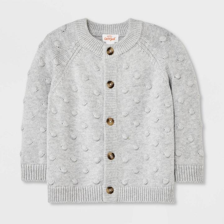 Baby Bobble Sweater Cardigan - Cat & Jack Gray Newborn