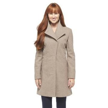 Merona Women's Long Wool Coat Tan