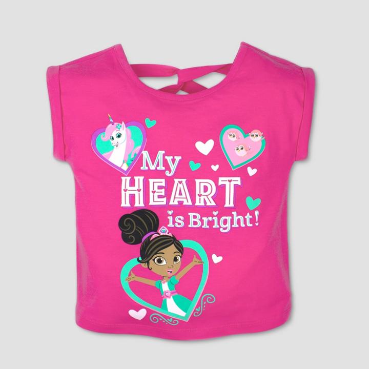 Target Toddler Girls' Nickelodeon Nella The Princess Knight Short Sleeve T-shirt - Pink