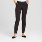 Women's Skinny Bi-stretch Twill Pants - A New Day Black 8s,