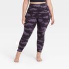 Women's Plus Size Contour Power Waist High-waisted Printed 7/8 Leggings 25 - All In Motion Light Purple