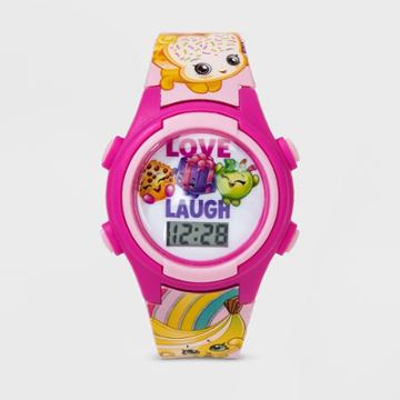 Girls' Shopkins Love Laugh Flashing Lcd Watch,