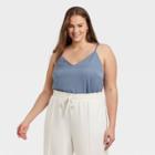 Women's Plus Size Cami - A New Day Blue
