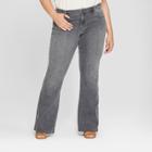 Women's Plus Size Flare Jeans - Universal Thread Gray