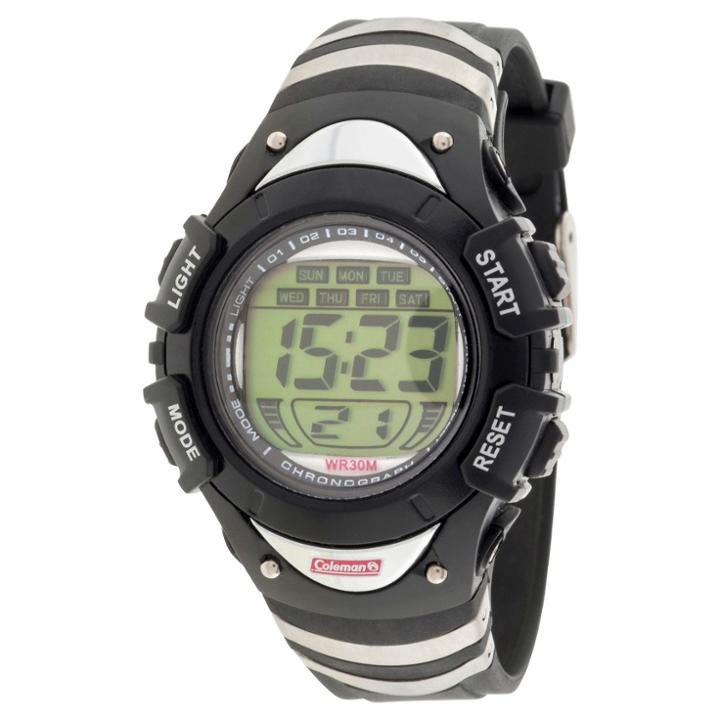 Kid's Coleman Digital Strap Watch - Black/silver, Boy's