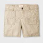 Girls' Midi Shorts Utility Convertible - Cat & Jack Pita Bread