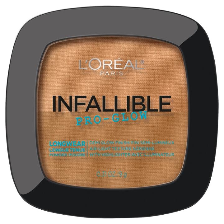 L'oreal Paris Infallible Pro Glow Powder 27 Creme Caf - 0.31oz, Cafe