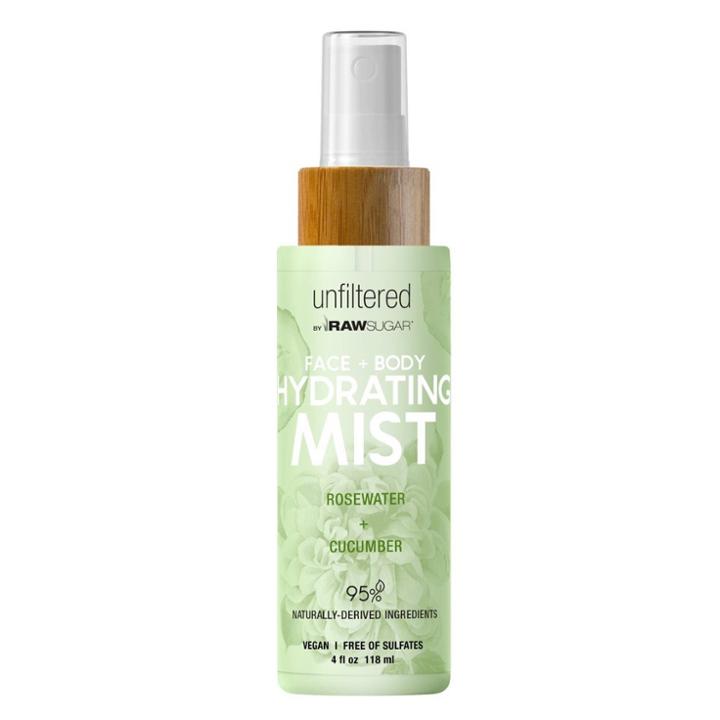 Raw Sugar Rosewater And Cucumber Body Hydrating Mist - 4 Fl Oz, Women's