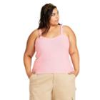 Women's Plus Size Sweater Tank Top - Sandy Liang X Target Pink