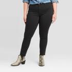 Women's Plus Size Low-rise Jeggings - Universal Thread Black