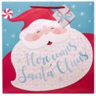 Here Comes Santa Clause Christmas Gift Bag Blue/red - Wondershop