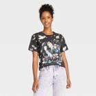 David Bowie Women's Bowie Short Sleeve Graphic T-shirt - Black Tie-dye