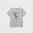 Boys' Disney Mickey Mouse Short Sleeve Graphic T-shirt - Heather Gray Xs - Disney