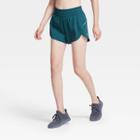 Women's Mid-rise Run Shorts 3 - All In Motion Teal Xs, Women's, Blue