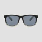 Men's Square Sunglasses With Smoke Mirrored Lenses - Original Use Gray