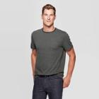 Men's Pinstripe Standard Fit Crew Neck T-shirt - Goodfellow & Co Forest Green L, Men's, Size: Large, Green Green