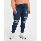 Levi's Women's Plus Size 711 Mid-rise Skinny Jeans - Lapis Breakdown