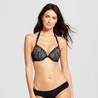 Women's Shell Push-up Laser Cut Bikini Top - Shade & Shore Black