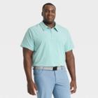 Men's Big & Tall Stretch Woven Polo Shirt - All In Motion Blue