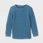 Toddler Boys' Jersey Knit Crew Neck Long Sleeve T-shirt - Cat & Jack Blue