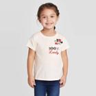 Disney Toddler Girls' 100% Lovely Pocket T-shirt - White 2t, Girl's, Beige