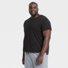 Men's Big & Tall Short Sleeve T-shirt - All In Motion Black Xxxl