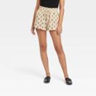 Women's High-rise Pull-on Shorts - A New Day Beige