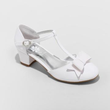 Girls' Flowers By Nina Mum Dressy Ballet Flats - White