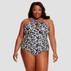 Dreamsuit By Miracle Brands Women's One Piece Swimsuits - Dreamsuit By Miracle Grey
