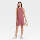 Women's Knit Tank Dress - A New Day Purple
