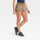 Women's Run Shorts With Liner And Back Zip Pocket 2 - Joylab Army Green