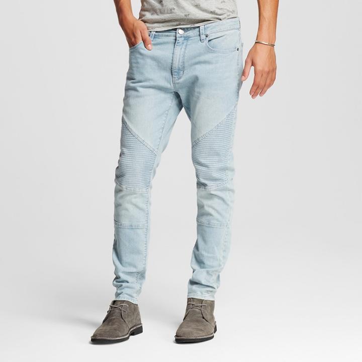 Men's Moto Jeans Light Blue S - Jackson, Size: 30,