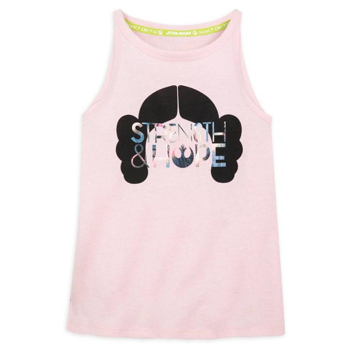 Girls' Star Wars Leia Graphic Tank Top - Pink Xs - Disney