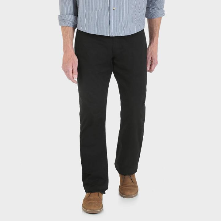 Wrangler Men's Regular Fit Five Pocket Pants - Black