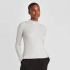 Women's High Neck Pullover Sweater - Prologue Gray