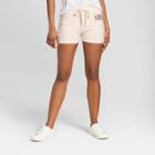 Modern Lux Women's Mrs. Gold Foil French Terry Graphic Lounge Shorts - Modern