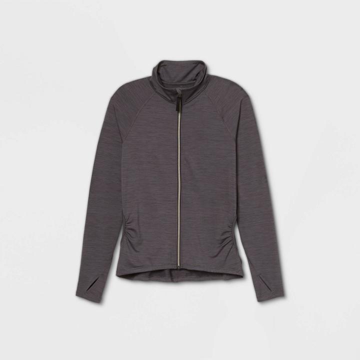 Women's Upf 50+ Full Zip Jacket - All In Motion Black