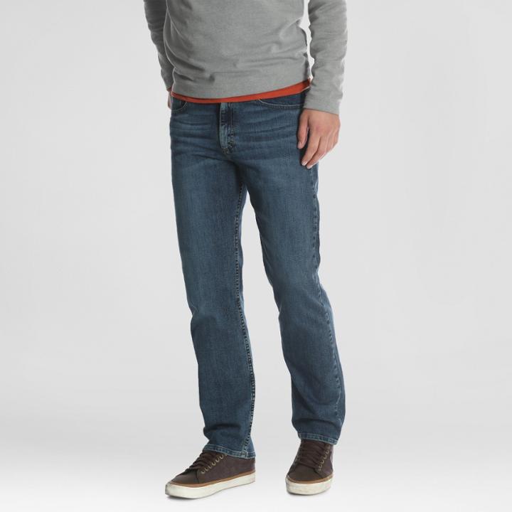 Wrangler Men's Relaxed Straight Fit Performance Series Jeans With Flex - Nile