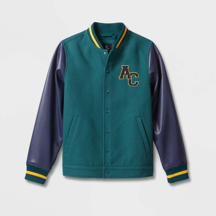 Kids' Varsity Bomber Jacket - Art Class Green