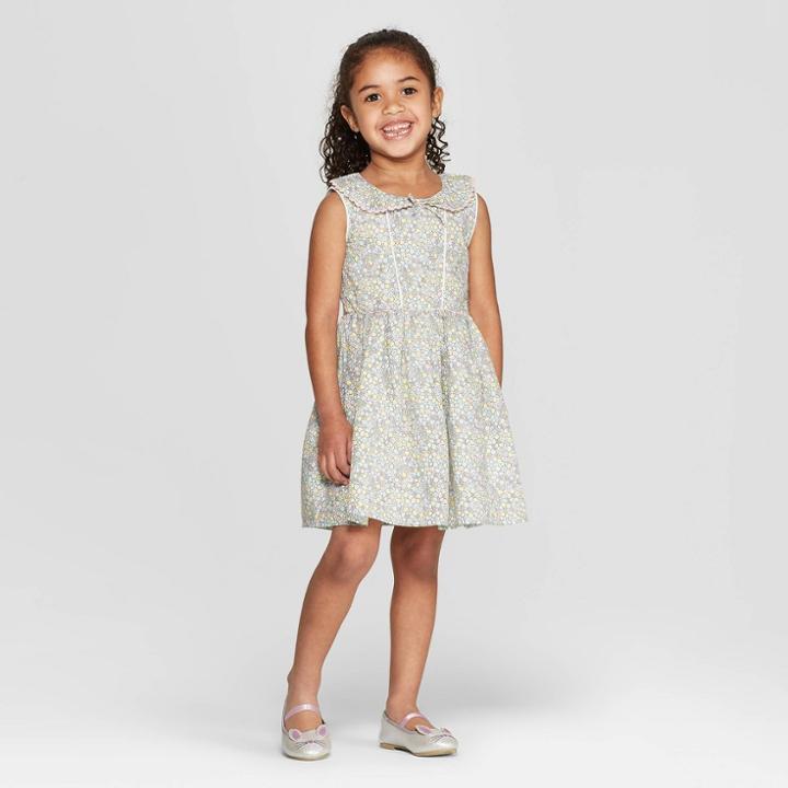 Mila And Emma Mila & Emma Toddler Girls' Sleeveless A-line Dress - 4t, Girl's,