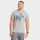 Men's Printed Graphic T-shirt - Goodfellow & Co Heathered Gray