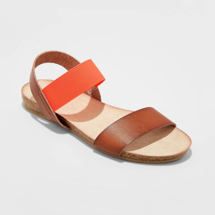 Women's Patty Ankle Strap Sandals - Universal Thread Orange